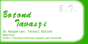 botond tavaszi business card